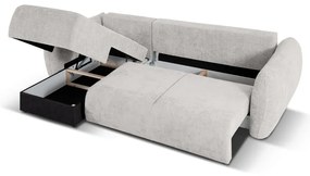 Светлосив ъглов диван (ляв ъгъл) Matera - Cosmopolitan Design