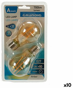 LED крушка Grundig 8 W 2300 K E27 Кехлибар 700 lm (10 броя) (6 x 10 x 6 cm)