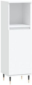 831548 vidaXL Шкаф за баня, бял, 30x30x100 см, инженерно дърво