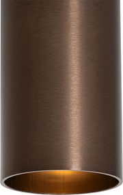 Интелигентен повърхностно монтиран прожектор тъмен бронз вкл. Wifi GU10 50 mm - Tuba