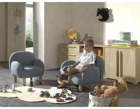 Бежов детски диван от букле 89 cm Rocky – Vipack