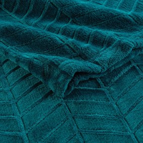 Синьо покривало за легло от микрофланела 180x220 cm Arya – douceur d'intérieur
