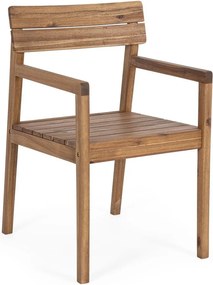 Градински стол от масивно дърво в естествен цвят Rodano – Bizzotto