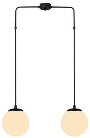 Черно висящо осветително тяло, височина 100 cm Efe - Squid Lighting