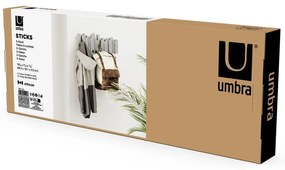 Сива пластмасова стенна закачалка Sticks - Umbra