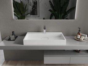 Mexen Ava конзолна мивка от конгломерат 1/О 80 x 46 см, бяла - 23018001