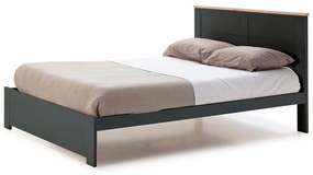 Черно двойно легло с решетка 160x200 cm Akira - Marckeric