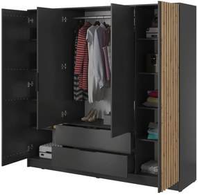 Гардероб Nolan 4-door-Grafitis