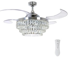 FANAWAY 212923 - LED Вентилатор за таван VEIL 6xE14/4,5W/230V хром + д.у.