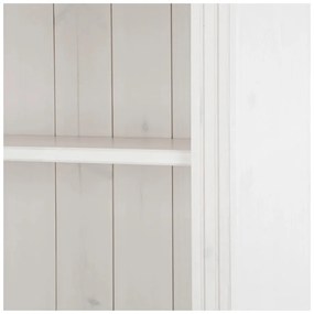 Бяла библиотека от масивен бор 74x223x37 cm Anita – Støraa