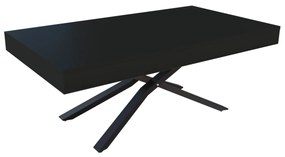 Разтегателна маса с повдигащ механизъм ТОСКАНА - МДФ мат черно 190