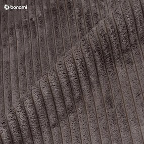 Кафяво-сив сгъваем диван от рипсено кадифе 245 cm Nihad – Bobochic Paris