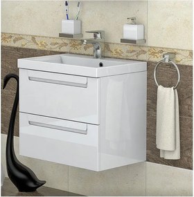 Шкаф с мивка ФРЕЯ 60 cm бял PVC