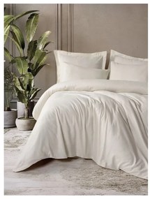 Бежово единично спално бельо от памук Renforcé 140x200 cm Checkered – Mila Home Luxury