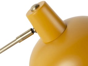 Смарт настолна лампа жълта с бронз вкл. WiFi P45 - Milou