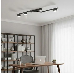 Плафон SKAN 3xGX53/12W/230V, черен