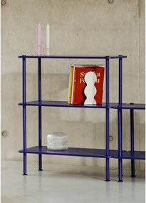 Син стелаж от декор от дъб 80x90,5x35 cm Teidi – noo.ma