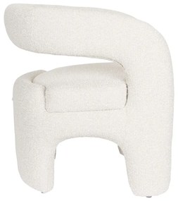 Бяло кресло от букле Nova – White Label