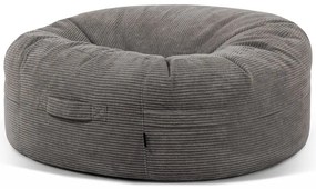 Тъмносив пуф от рипсено кадифе Roll 135 – SLOWDOWN