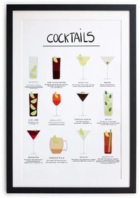 Постер в рамка , 65 x 45 cm Cocktail - Really Nice Things