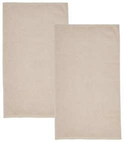 Бежови бързосъхнещи памучни хавлиени кърпи от тери в комплект от 2 бр. 90x140 cm Quick Dry – Catherine Lansfield