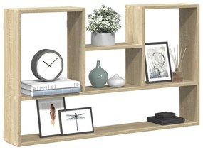 853238 vidaXL Стенен рафт, дъб сонома, 99x15x60 см, инженерно дърво