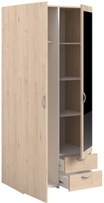 Гардероб Dorm 2-врати с огледало-Fusiko