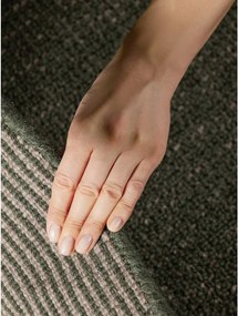 Тъмнозелен ръчно изработен вълнен кръгъл килим ø 200 cm Greenwich – Ted Baker