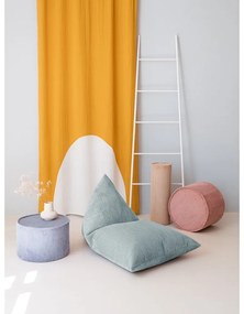 Детски пуф от рипсено кадифе в цвят мента Big Lounger – Wigiwama