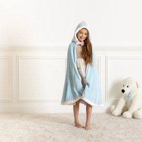 Детско одеяло с качулка atmosphera Princess, Син