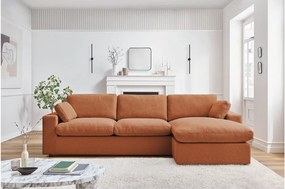 Оранжев ъглов диван Belair – Bobochic Paris