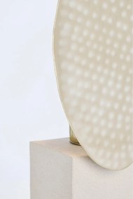 Бежова метална настолна лампа с метален абажур (височина 46 cm) Neev – Bizzotto