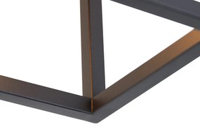 Интелигентен таванен аплик черен 99,5 см с 4 Wifi A60 - Cage