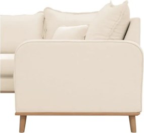 Кремав ъглов диван (ляв ъгъл) Beata - Ropez