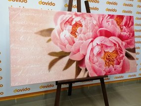Картина на платно – Нежна божур