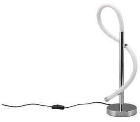 LED настолна лампа в лъскаво сребро (височина 54 см) Argos - Trio