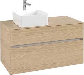 Шкаф Collaro, 1000 x 548 x 500mm с две чекмеджета, северен дъб