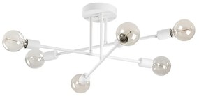 Бяло осветително тяло за таван 64x64 cm Flower – Opviq lights