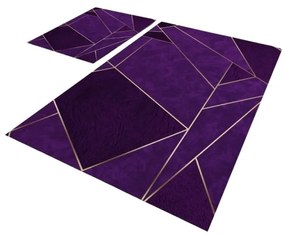 Тъмнолилави килими за баня в комплект от 2 бр. 60x100 cm – Mila Home