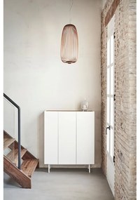 Бял висок скрин от декор от дъб 95x120 cm Arista – Teulat