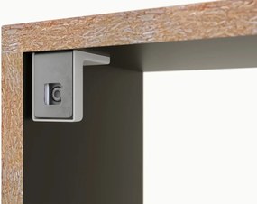 Книжна етажерка Aguero-Тъмно сиво