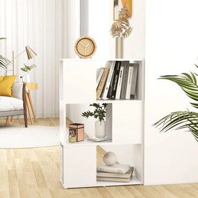 809071 vidaXL Библиотека, бяла, 60x24x94 см, инженерно дърво