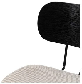 Бели и черни трапезни столове в комплект от 4 броя Cleo - Ixia