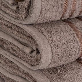 Кафява памучна кърпа от тери 50x100 cm Simple – Casa Selección