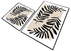 Бежови килими за баня в комплект от 2 бр. 60x100 cm Casting – Foutastic