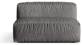 Сив кадифен модул за диван (среден модул) Martina – Micadoni