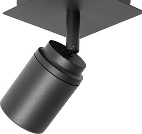 Черен квадратен прожектор за баня IP44 с WiFi GU10 - Ducha