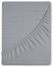 Сив еластичен фланелен чаршаф 90x200 cm – Good Morning