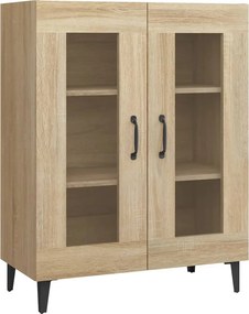 812126 vidaXL Сайдборд, дъб сонома, 69,5x34x90 см, инженерно дърво
