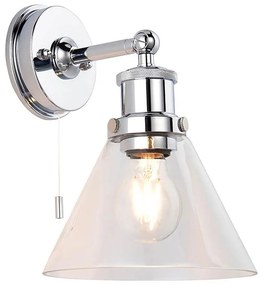 Endon 95513 - Стенно осветително тяло за баня TOULON 1xE27/10W/230V IP44 лъскав хром